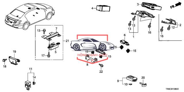 Ăng ten mở cốp HONDA JAZZ 2020 | 38387TZ5A01 - Ảnh 4