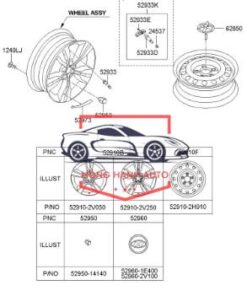 Mâm bánh sau xe KIA FRONTIER | 529104E560 - Ảnh 6