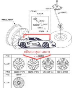 Mâm bánh sau xe KIA FRONTIER | 529104E560 - Ảnh 9