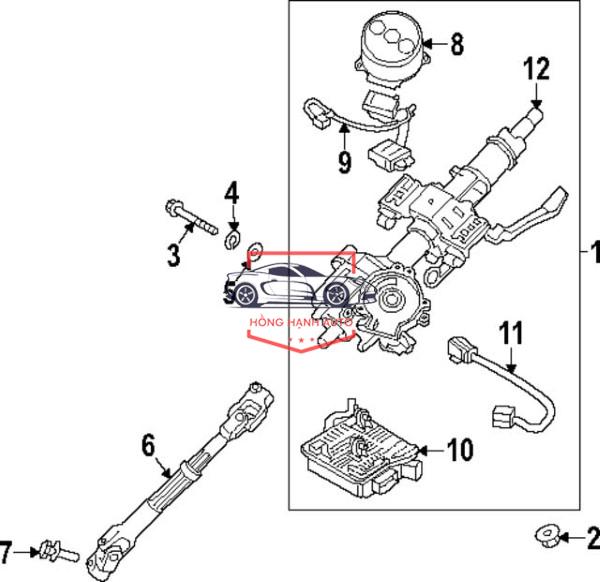 CỌC LÁI LEXUS RX350 2010 | 452500E021 - Ảnh 5