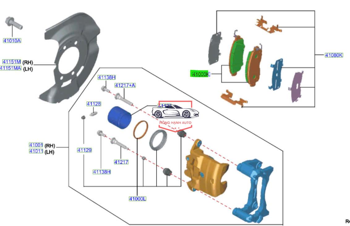 BỐ THẮNG SAU TOYOTA INNOVA 2006-2015 | 04495YZZZ2 - Ảnh 5