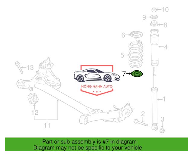 LÒ XO GIẢM XÓC XE HYUNDAI I10 2014-2018 - 55330B4000 - Ảnh 5