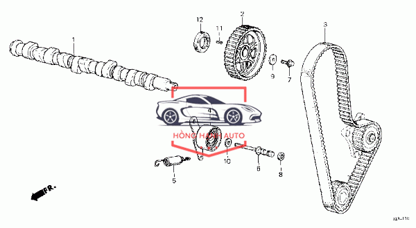 XÍCH HỘP SỐ PHỤ MITSUBISHI PAJERO 1996 | MD738550 - Ảnh 4