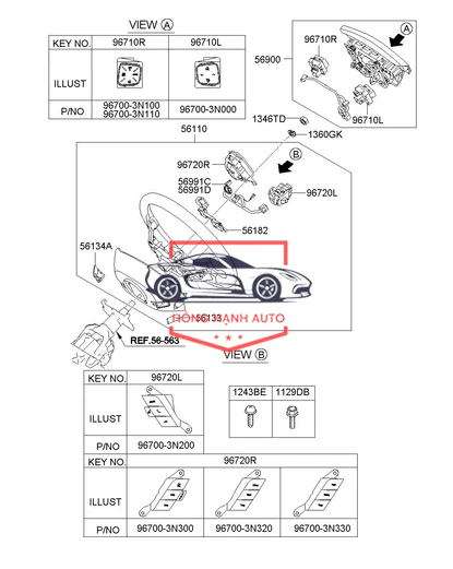 CÔNG TẮC ĐIỀU KHIỂN VÔ LĂNG HYUNDAI KONA 2017 | 96710J9020TMT - Ảnh 5