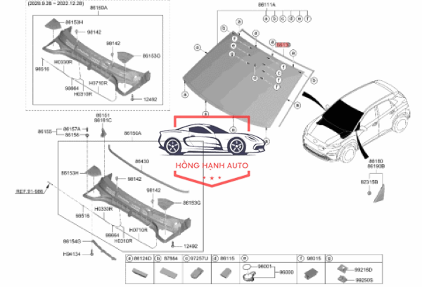 RON KÍNH CHẮN GIÓ TOYOTA COROLLA CROSS 2025 | 755330A030 - Ảnh 4