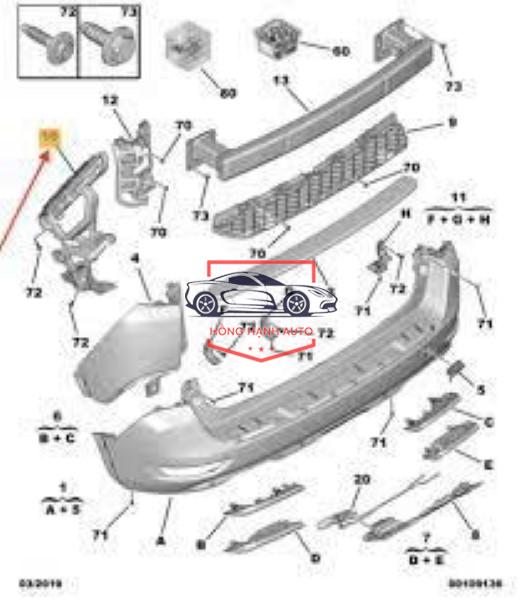 CẢN SAU HYUNDAI STAREX 2007 | 866114H000 - Ảnh 5