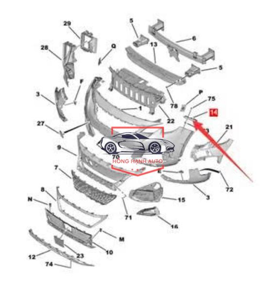 BA ĐỜ SỐC TRƯỚC MAZDA CX8 2020 | KV4850031A - Ảnh 3