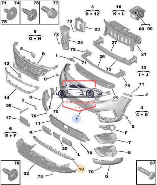 BA ĐỜ SỐC TRƯỚC DAEWOO GENTRA 2009 | 96648503 - Ảnh 4