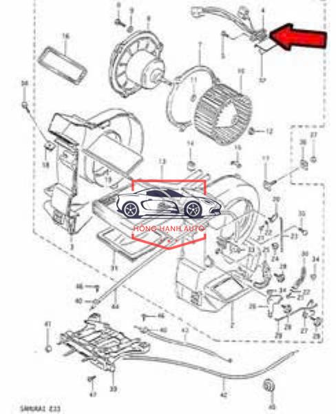 QUẠT GIÀN LẠNH SUZUKI VITARA 2003 | 7425054J10 - Ảnh 4