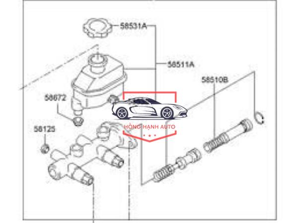 TỔNG PHANH TOYOTA CAMRY 2005 | 4720133350 - Ảnh 4