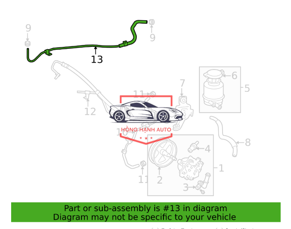 ỐNG DẦU HỒI THƯỚC LÁI DAEWOO GENTRA 2008 | 95212814 - Ảnh 4