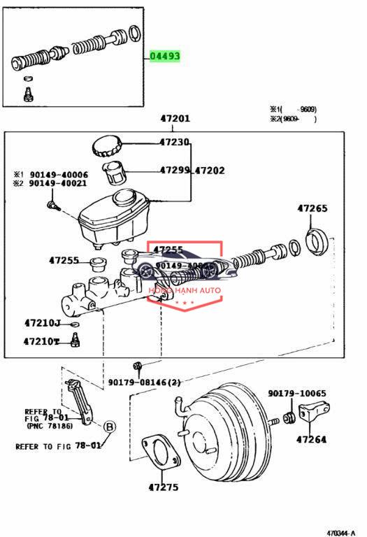 TỔNG PHANH XE TOYOTA COROLLA 2000-2005 | 4720102720 - Ảnh 4