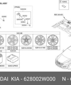 TREO BÁNH DỰ PHÒNG HYUNDAI HD78 D4DB | 6281045052 - Ảnh 5